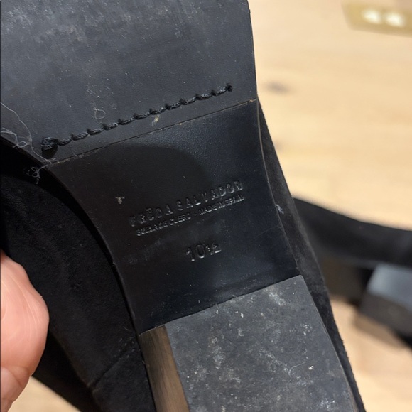 EUC Freda Salvador Loretta Western Boot in Black Suede Sz 10.5 - Picture 10 of 10